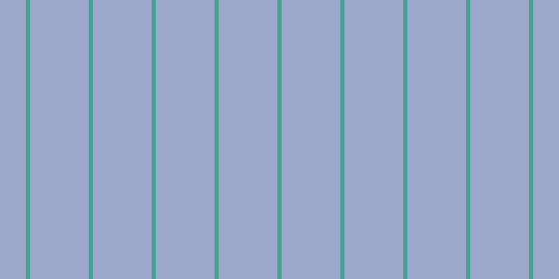 #9ca9cd, #46a393 vertical lines, six pixels wide, eighty-four pixels apart