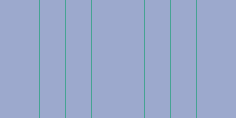#9ca9cd, #46a393 vertical lines, two pixels wide, eighty-seven pixels apart