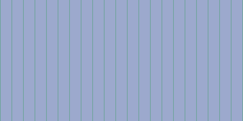 #9ca9cd, #67a393 vertical lines, two pixels wide, thirty-six pixels apart