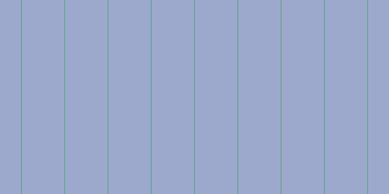 #9ca9cd, #67a393 vertical lines, two pixels wide, eighty-seven pixels apart