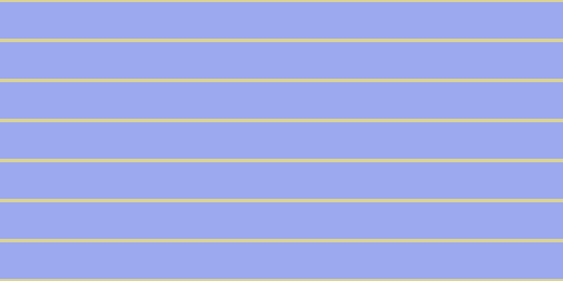 #9ca9ee, #dbd393 horizontal lines, five pixels wide, fifty-two pixels apart