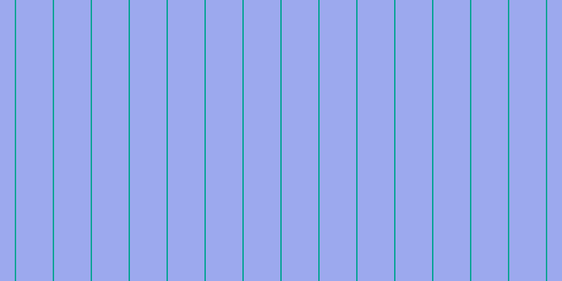 #9ca9ee, #04a393 vertical lines, two pixels wide, fifty-two pixels apart