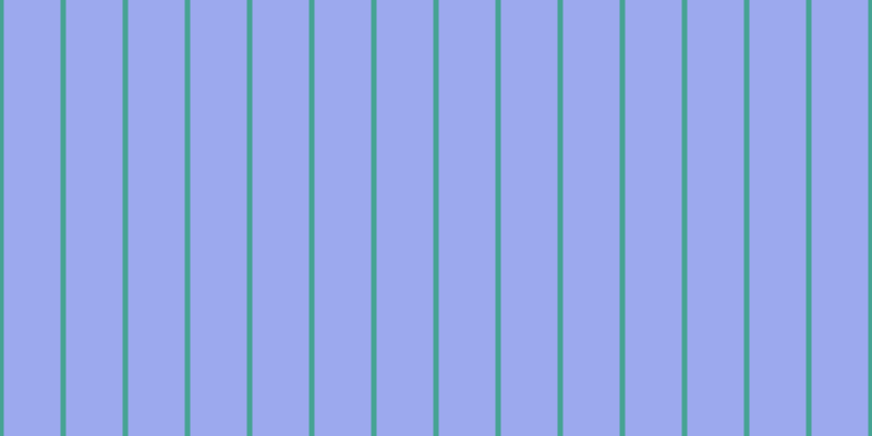 #9ca9ee, #46a393 vertical lines, five pixels wide, fifty-two pixels apart