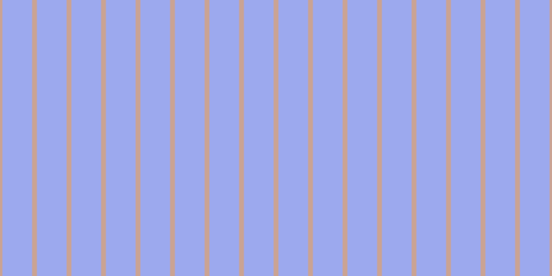 #9ca9ee, #caa393 vertical lines, seven pixels wide, forty-three pixels apart