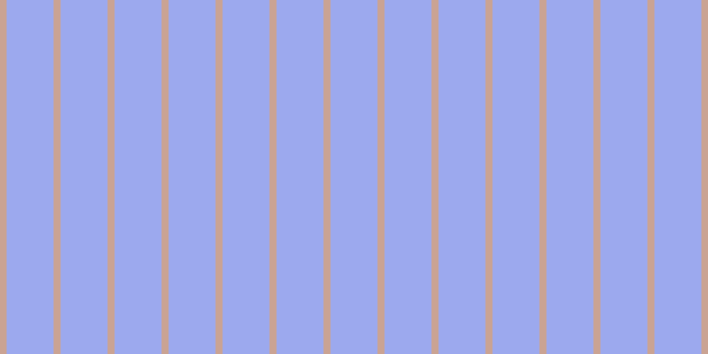 #9ca9ee, #caa393 vertical lines, eight pixels wide, fifty-three pixels apart