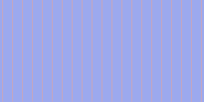 #9ca9ee, #eba393 vertical lines, two pixels wide, thirty-seven pixels apart