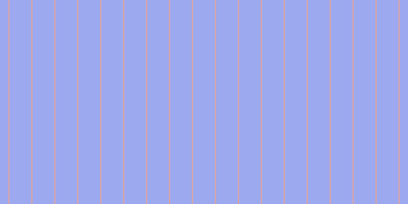 #9ca9ee, #eba393 vertical lines, two pixels wide, forty-three pixels apart
