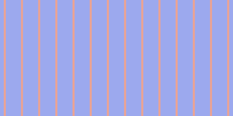 #9ca9ee, #eba393 vertical lines, seven pixels wide, fifty-two pixels apart