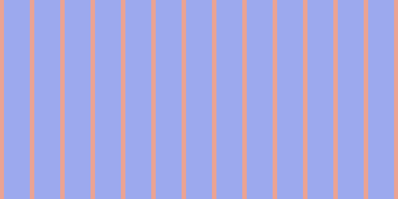 #9ca9ee, #eba393 vertical lines, nine pixels wide, fifty-two pixels apart