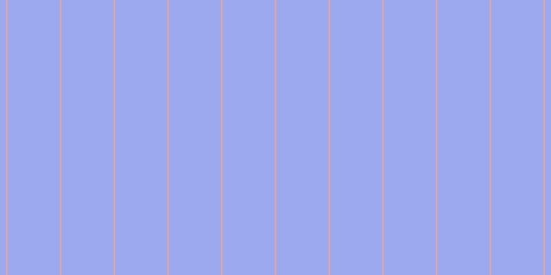 #9ca9ee, #eba393 vertical lines, two pixels wide, seventy-six pixels apart