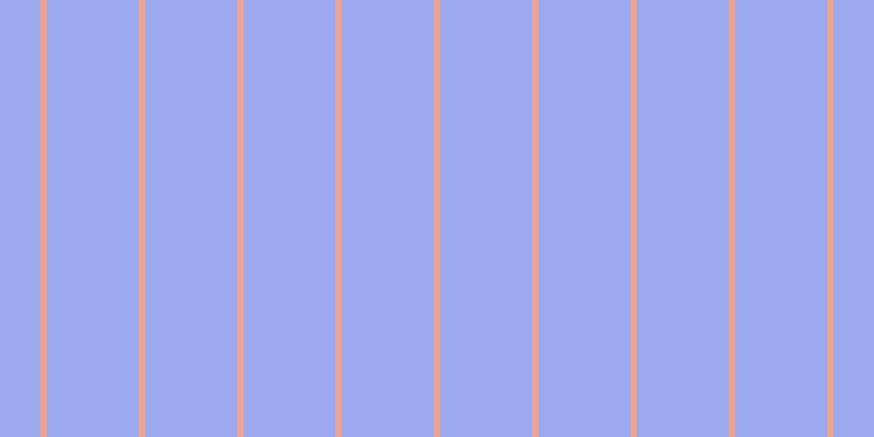 #9ca9ee, #eba393 vertical lines, six pixels wide, eighty-four pixels apart