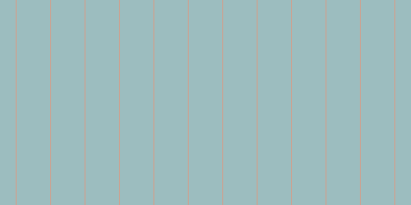 #9cbdbf, #caa393 vertical lines, two pixels wide, sixty-five pixels apart