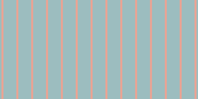 #9cbdbf, #eba393 vertical lines, eight pixels wide, fifty-two pixels apart