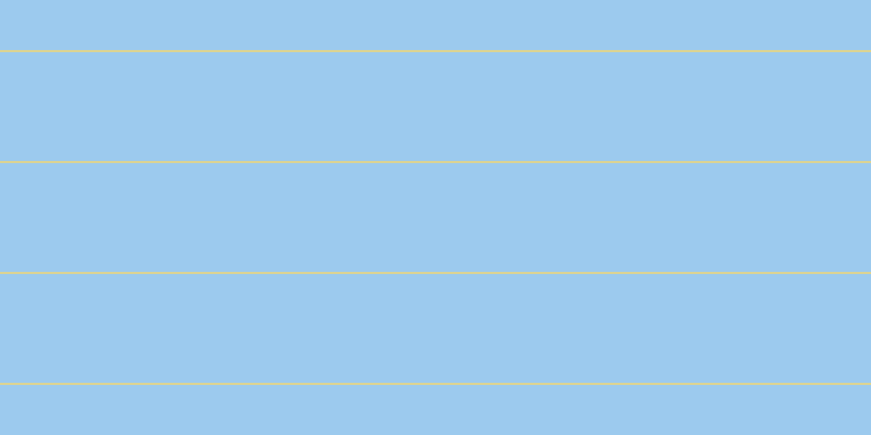 #9ccaee, #dbd393 horizontal lines, two pixels wide, one hundred pixels apart