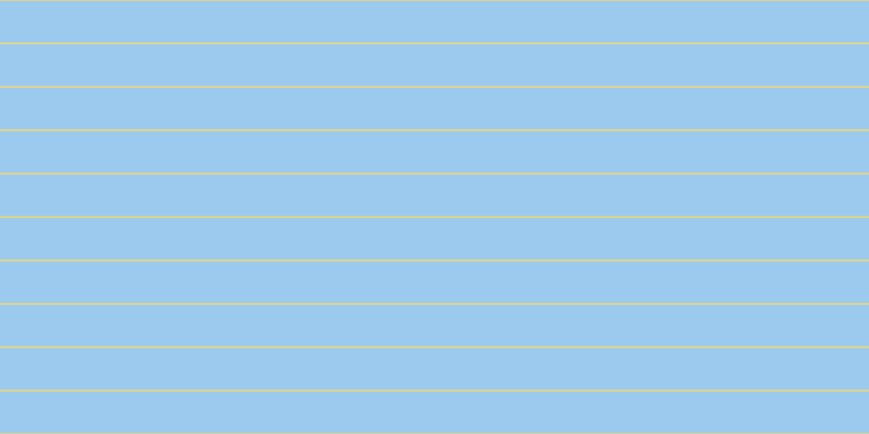 #9ccaee, #dbd393 horizontal lines, two pixels wide, thirty-eight pixels apart