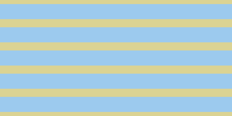 #9ccaee, #dbd393 horizontal lines, twenty-eight pixels wide, fifty-two pixels apart