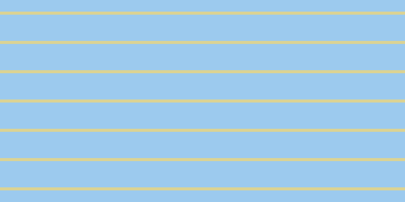 #9ccaee, #dbd393 horizontal lines, six pixels wide, fifty-two pixels apart