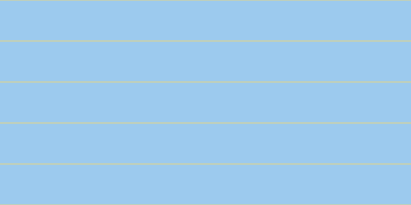 #9ccaee, #dbd393 horizontal lines, two pixels wide, seventy-eight pixels apart