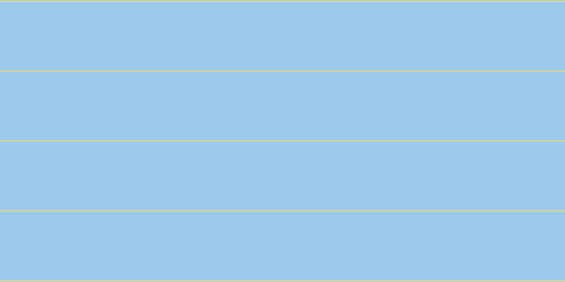 #9ccaee, #dbd393 horizontal lines, two pixels wide, ninety-seven pixels apart