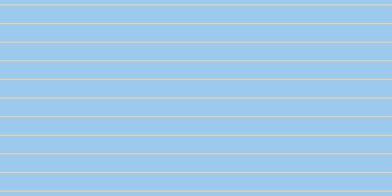 #9ccaee, #fcd393 horizontal lines, two pixels wide, thirty-six pixels apart