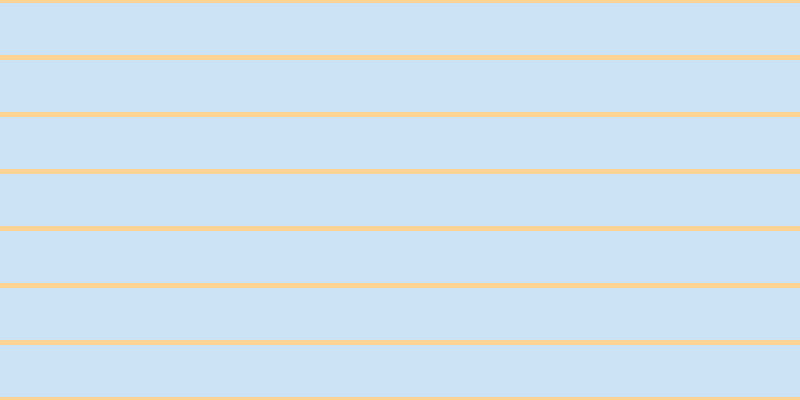 #9ccaee (50%), #fcd393 horizontal lines, five pixels wide, fifty-two pixels apart