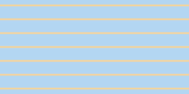 #9ccaee (75%), #fcd393 horizontal lines, seven pixels wide, fifty-two pixels apart