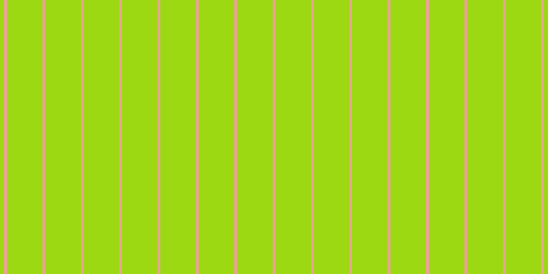 #9cd913, #eba393 vertical lines, four pixels wide, fifty-two pixels apart