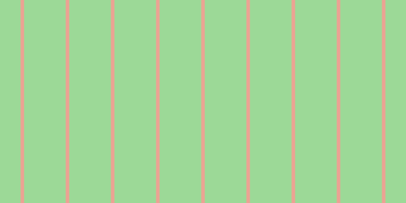 #9cd997, #eba393 vertical lines, seven pixels wide, eighty-two pixels apart
