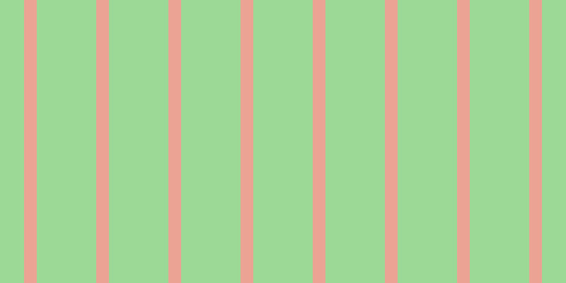 #9cd997, #eba393 vertical lines, eighteen pixels wide, eighty-four pixels apart