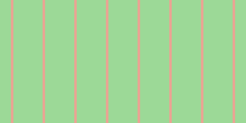 #9cd997, #eba393 vertical lines, eight pixels wide, ninety-five pixels apart