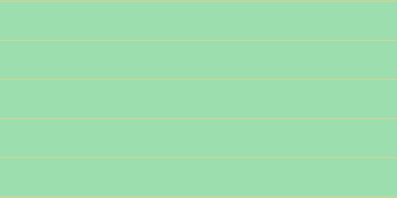 #9cdead, #dbd393 horizontal lines, two pixels wide, seventy-seven pixels apart
