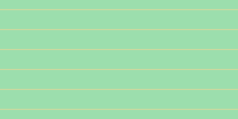 #9cdead, #fcd393 horizontal lines, two pixels wide, sixty-five pixels apart