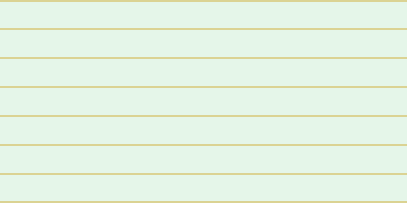 #9cdead (25%), #dbd393 horizontal lines, five pixels wide, fifty-two pixels apart