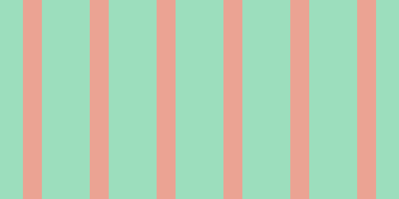 #9cdebd, #eba393 vertical lines, thirty-eight pixels wide, ninety-six pixels apart