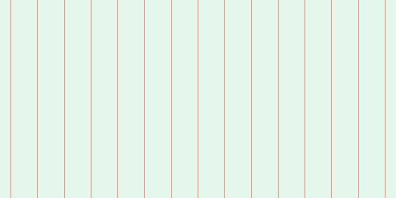 #9cdebd (25%), #eba393 vertical lines, two pixels wide, fifty-two pixels apart