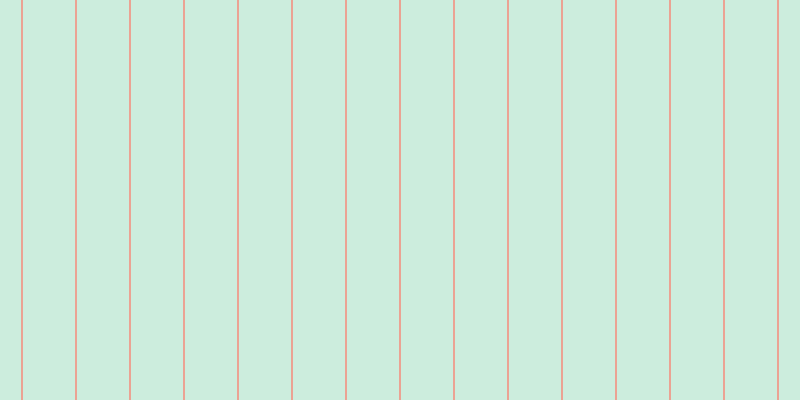 #9cdebd (50%), #eba393 vertical lines, two pixels wide, fifty-two pixels apart
