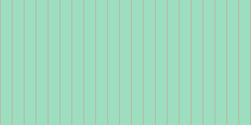 #9cdebf, #caa393 vertical lines, two pixels wide, thirty-six pixels apart