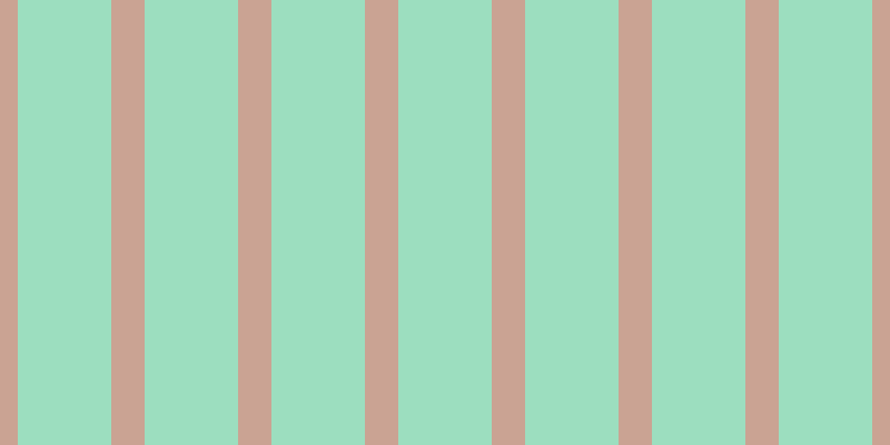 #9cdebf, #caa393 vertical lines, thirty pixels wide, eighty-four pixels apart