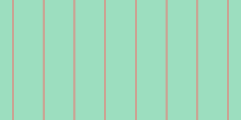 #9cdebf, #caa393 vertical lines, seven pixels wide, ninety-five pixels apart