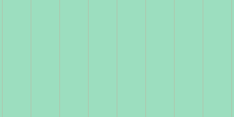 #9cdebf, #caa393 vertical lines, one pixels wide, ninety-seven pixels apart