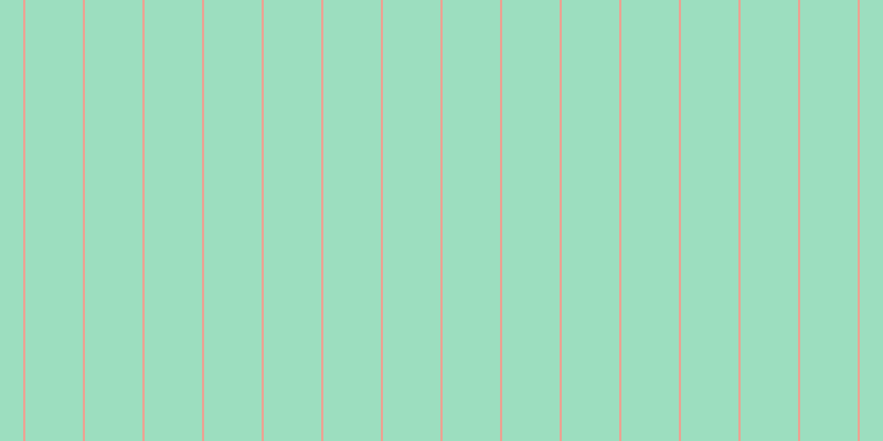 #9cdebf, #eba393 vertical lines, two pixels wide, fifty-two pixels apart