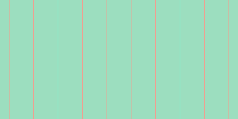 #9cdebf, #eba393 vertical lines, two pixels wide, eighty pixels apart