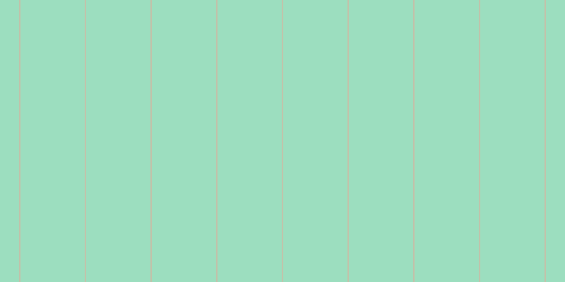 #9cdebf, #eba393 vertical lines, one pixels wide, ninety-two pixels apart