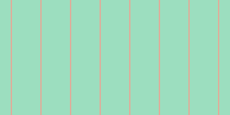 #9cdebf, #eba393 vertical lines, four pixels wide, ninety-nine pixels apart
