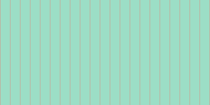 #9cdec6, #caa393 vertical lines, two pixels wide, thirty-six pixels apart