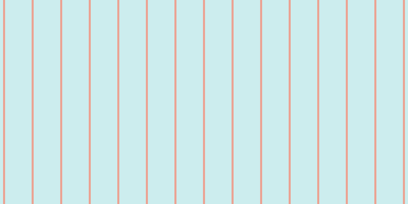 #9cdee0 (50%), #eba393 vertical lines, four pixels wide, fifty-two pixels apart