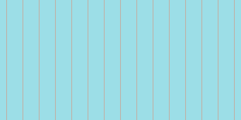 #9cdee7, #caa393 vertical lines, two pixels wide, fifty-two pixels apart