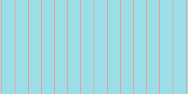 #9cdee7, #eba393 vertical lines, four pixels wide, fifty-two pixels apart