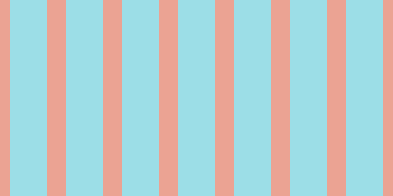 #9cdee7, #eba393 vertical lines, thirty-eight pixels wide, seventy-six pixels apart