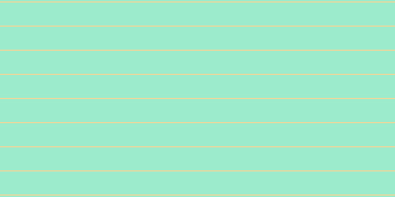 #9cebcd, #fcd393 horizontal lines, two pixels wide, forty-seven pixels apart